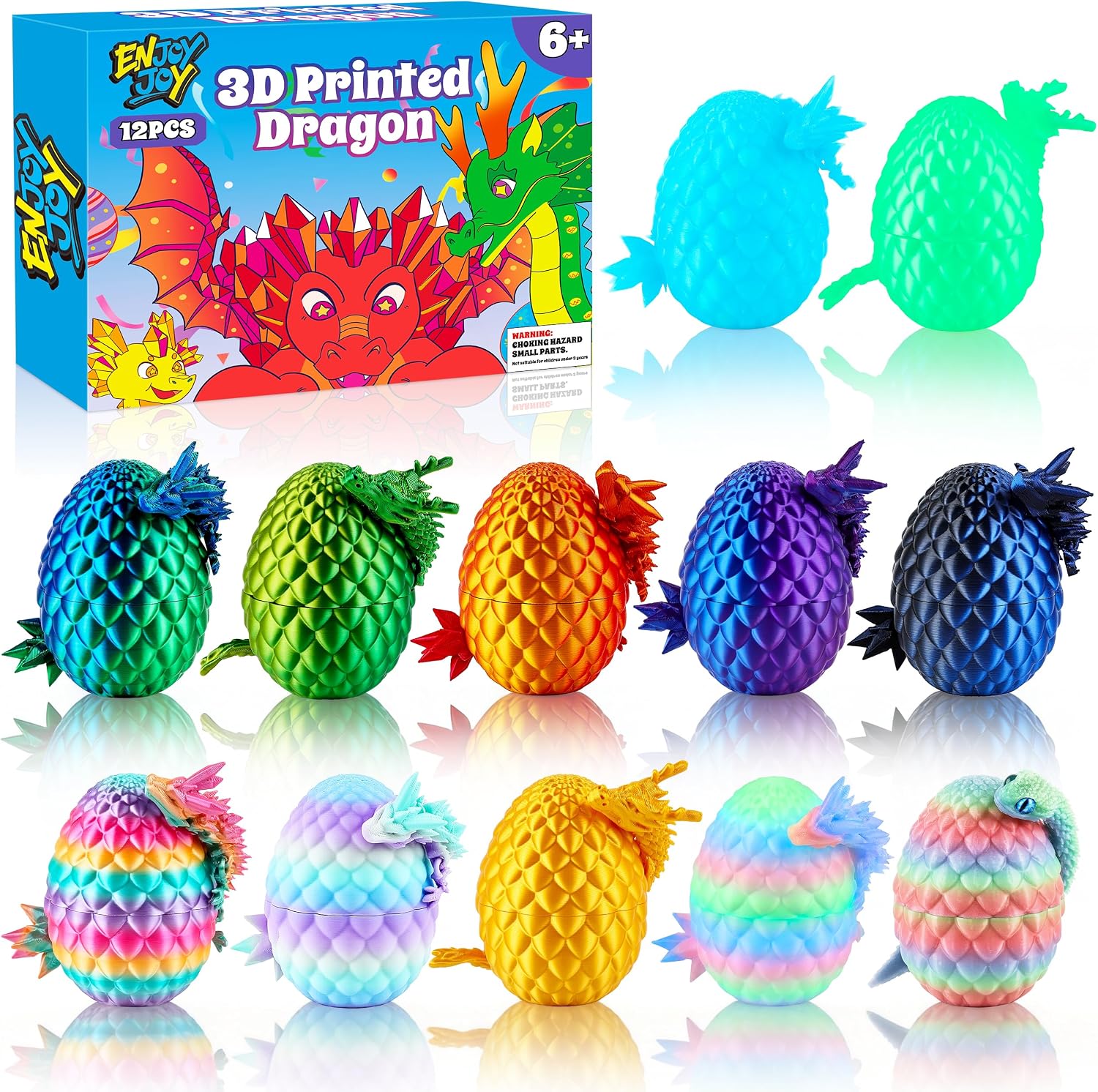 Detalle de ENJOYJOY 3D-Printed Dragon Eggs, 12-Piece Set