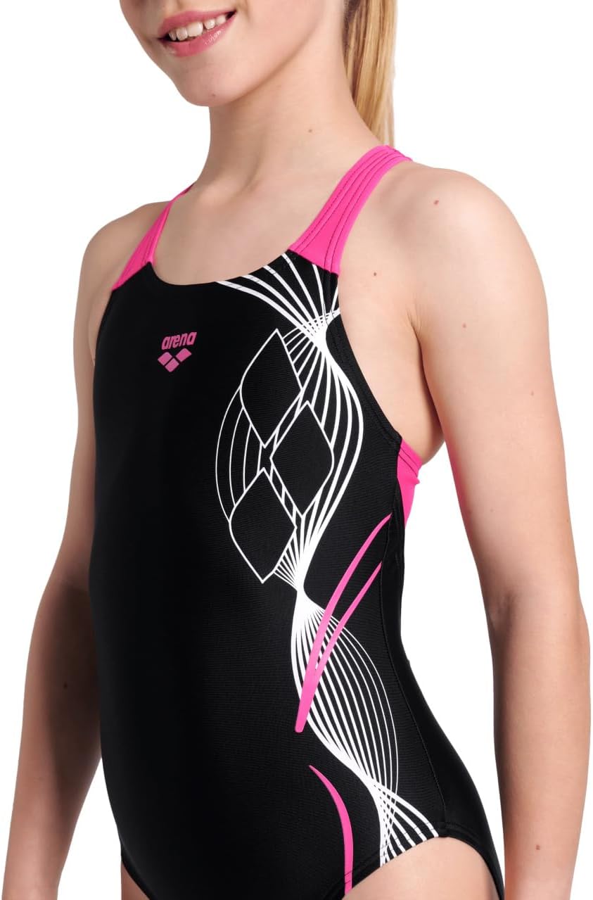 Thumbnail 5 de Maillot de bain une pièce fille Arena Swim Pro Logo (lot de 1) — matière extensible et confortable