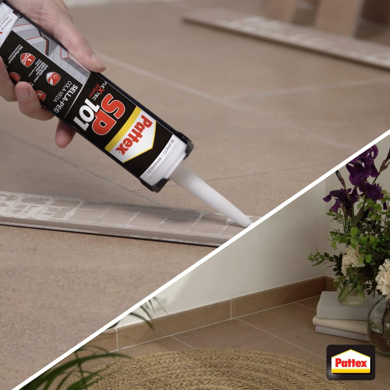 Thumbnail 4 de Pattex SP101: sigillante bianco multi-materiale 280 ml per interni ed esterni
