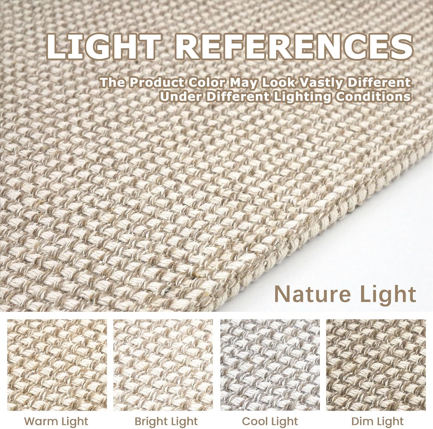 Thumbnail 3 de KOZYFLY Runners for Hallways 2x6 ft Washable Kitchen Runner Rug (Ivory/Khaki) with Non-Slip Rubber Backing