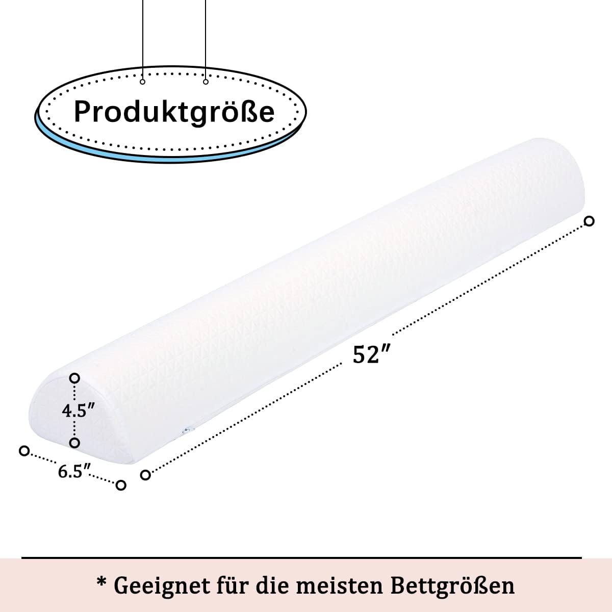 Detalle 2 de TANYOO Bettkantenschutz / Bed Bumper für Kinderbett – gepolsterter Rausfallschutz mit waschbarem Bezug