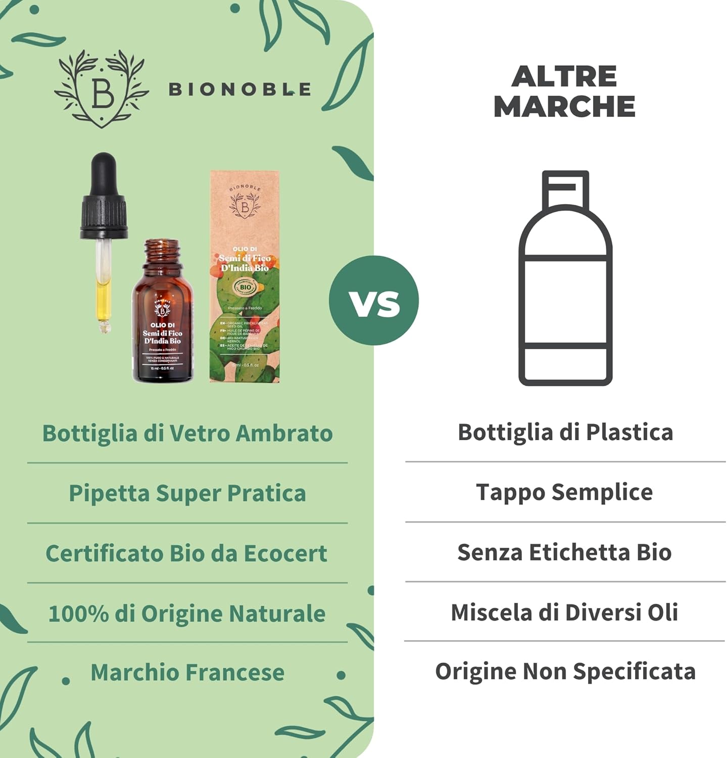 Thumbnail 4 de BIONOBLE Olio di Semi di Fico d'India Bio – 15 ml, Pressato a Freddo, Puro e Biologico