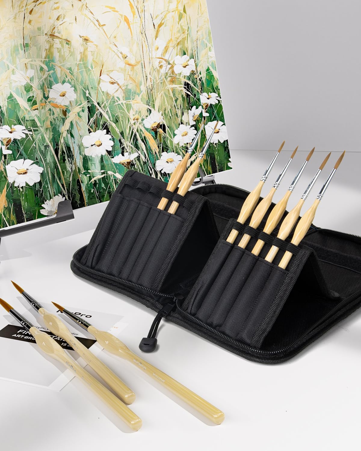 Thumbnail 2 de Nicpro 11 pièces pinceaux miniatures 🎨