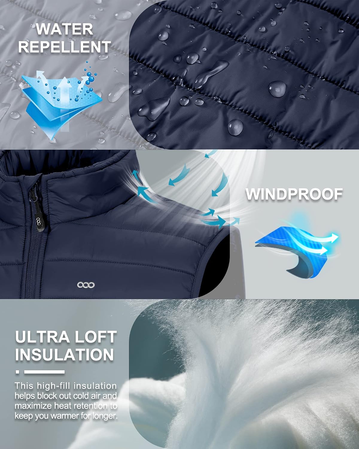 Thumbnail 3 de 33,000ft gilet for men, packable puffer vest