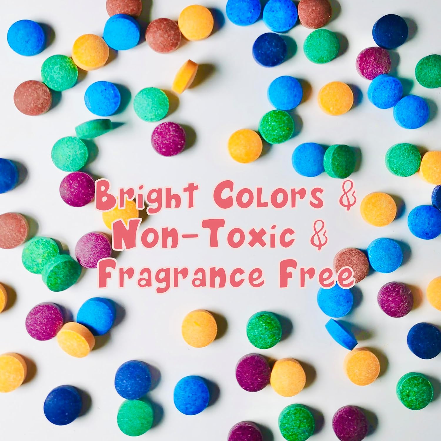 Detalle 2 de Bath Color Tablets for Kids 180 bath bombs