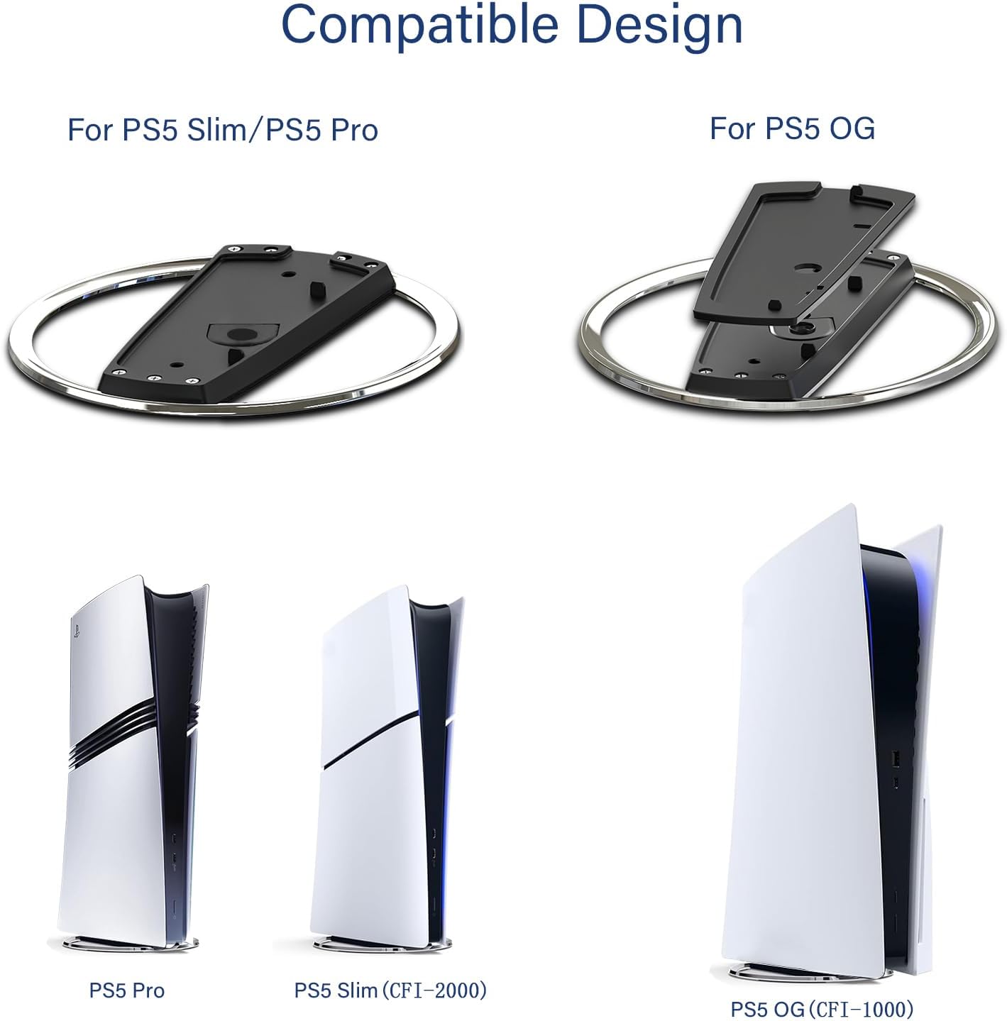 Thumbnail 2 de ANNSKIN PS5 Slim Vertical Stand — Secure, minimalist stand for PS5 Pro, PS5 and PS5 Slim