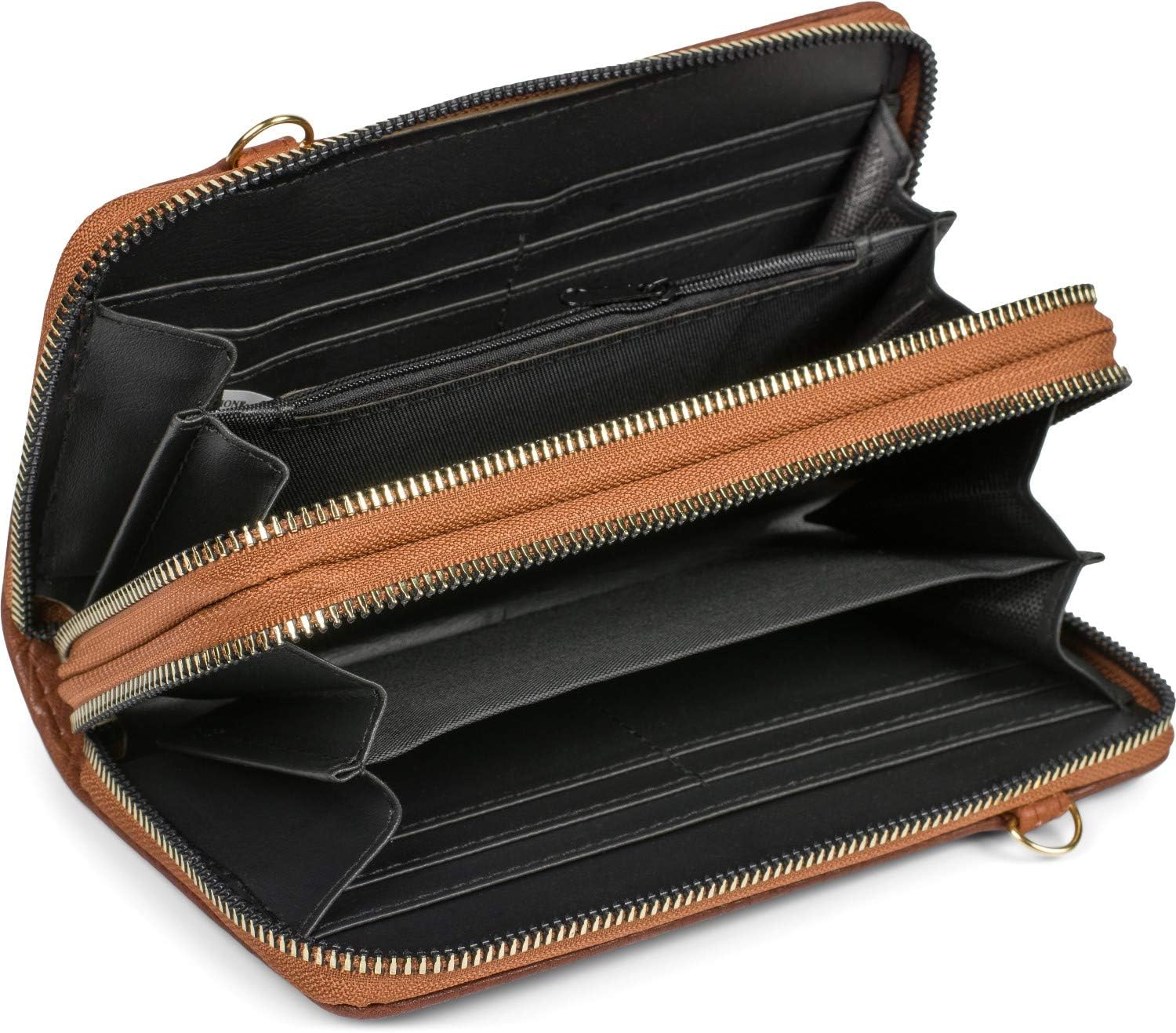 Thumbnail 6 de StyleBREAKER Donna 2 in 1 Mini Borsa a tracolla granulata: portafoglio e borsa compatta con tracolla removibile