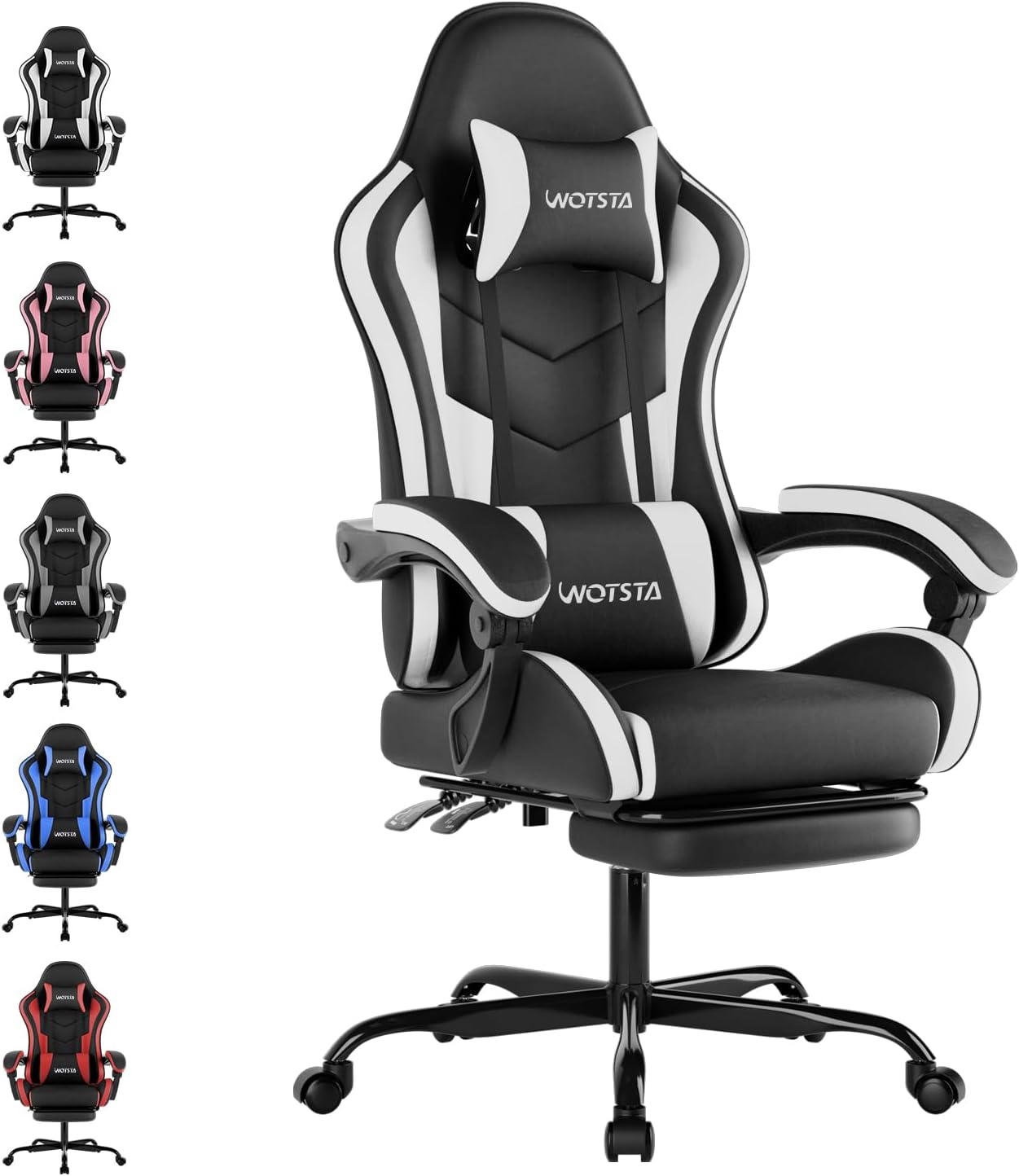 Detalle de WOTSTA Gaming Chair 135° Ergonomischer Stuhl