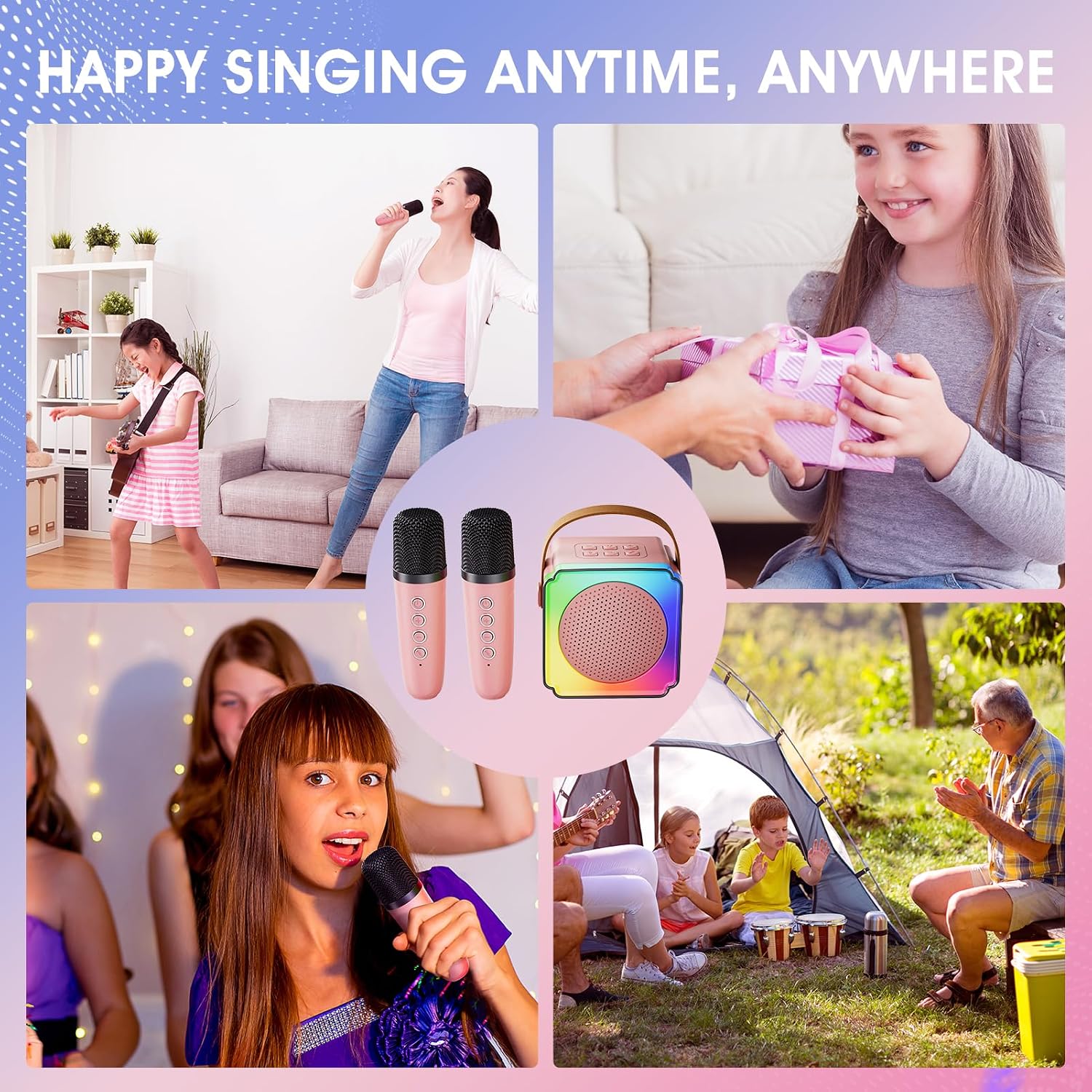 Thumbnail 6 de Lavliy Mini Karaoke Machine 2 mics for kids 🎤