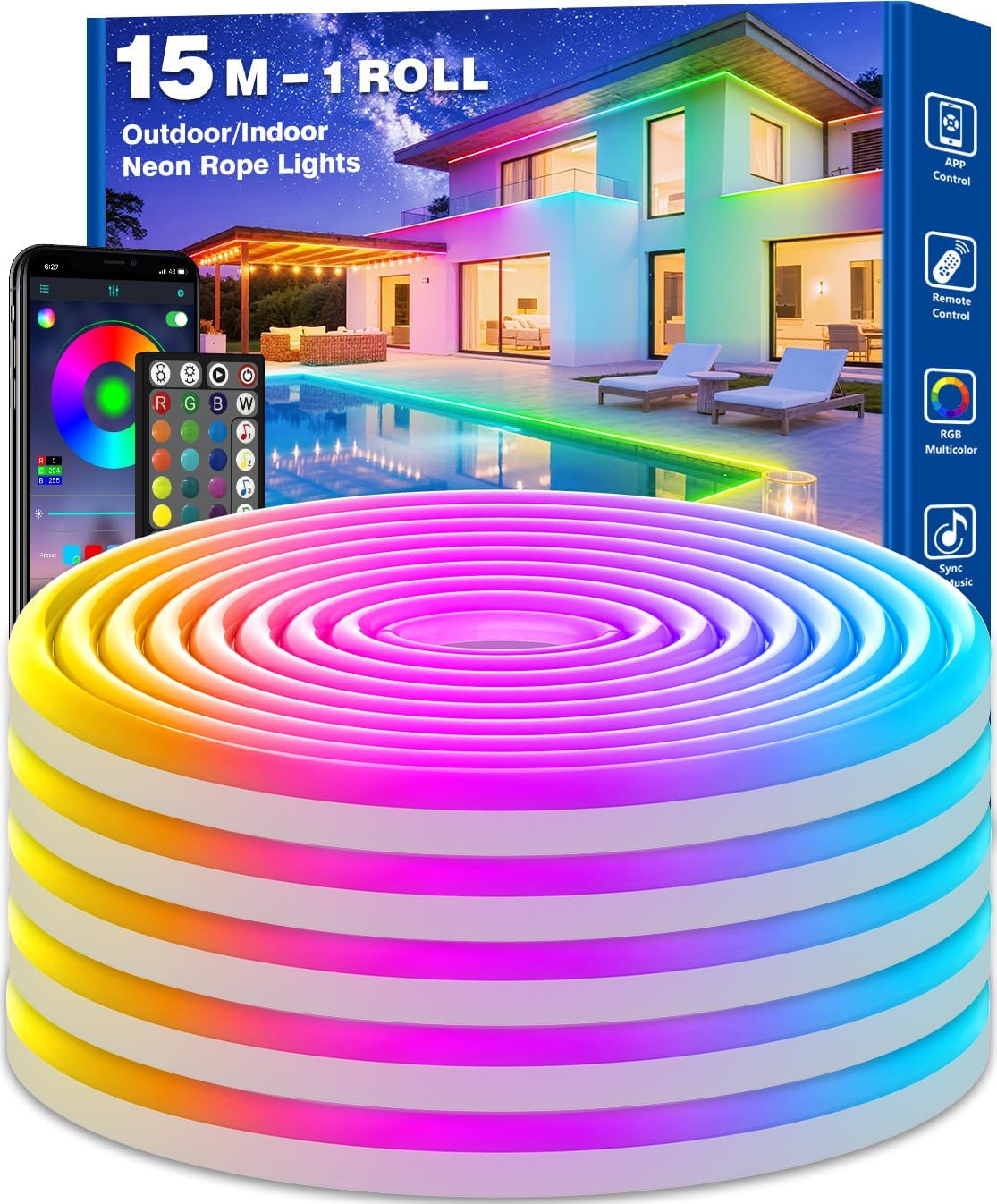 Detalle de AHRLHR 15M Neon LED Streifen