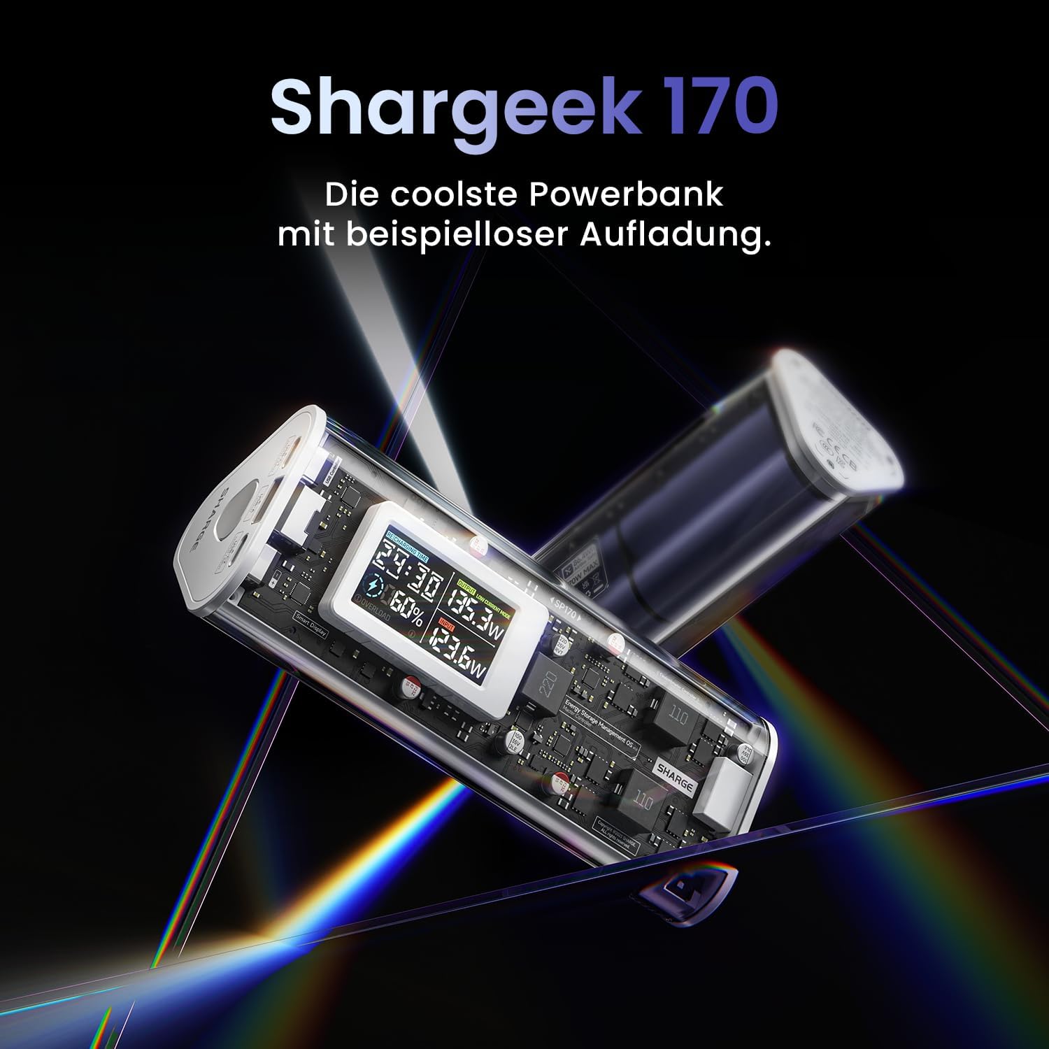 Detalle 2 de SHARGE SHARGEEK 170 Power Bank 24.000mAh