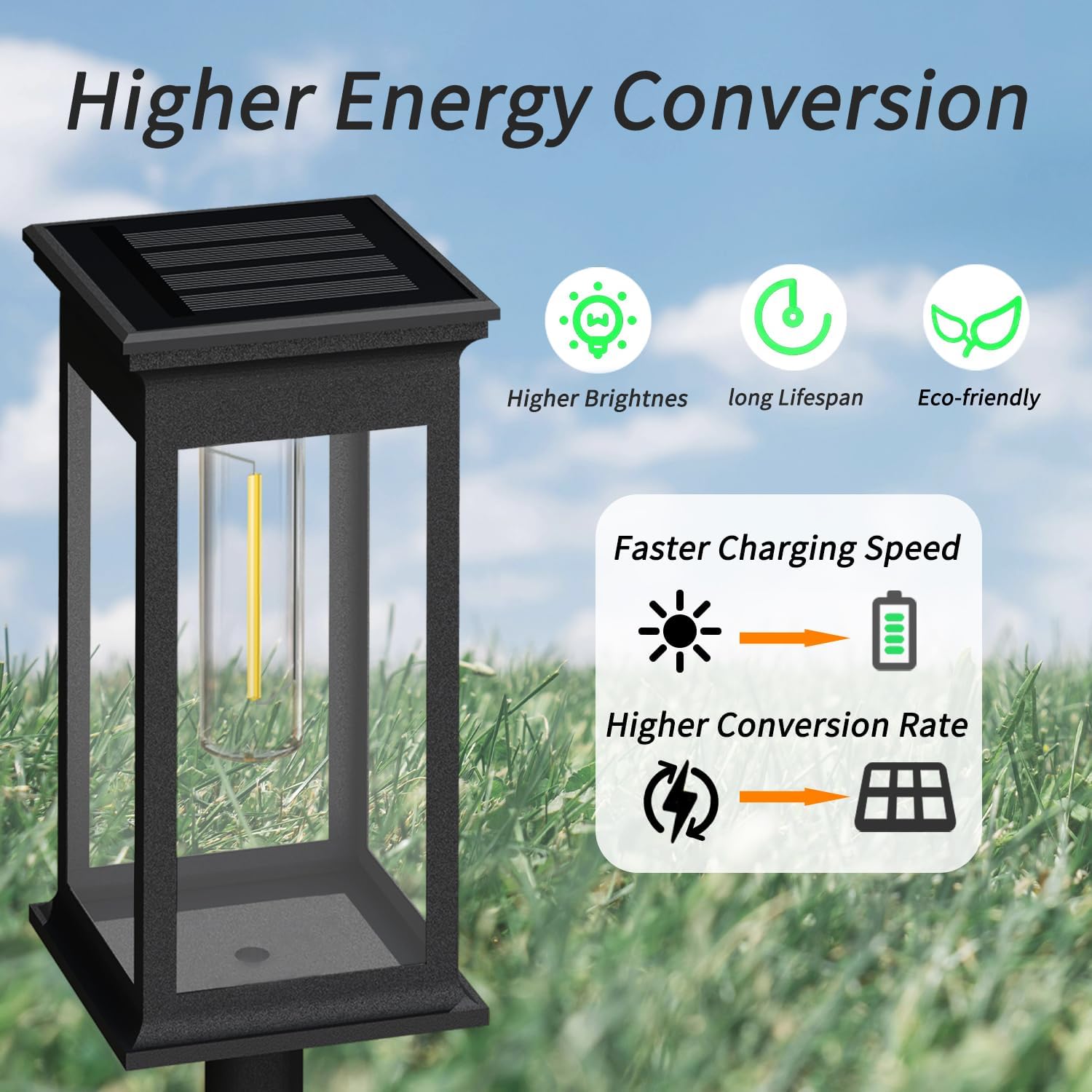Detalle 2 de GTYZZH Solar Lights Outdoor Garden 6-Pack