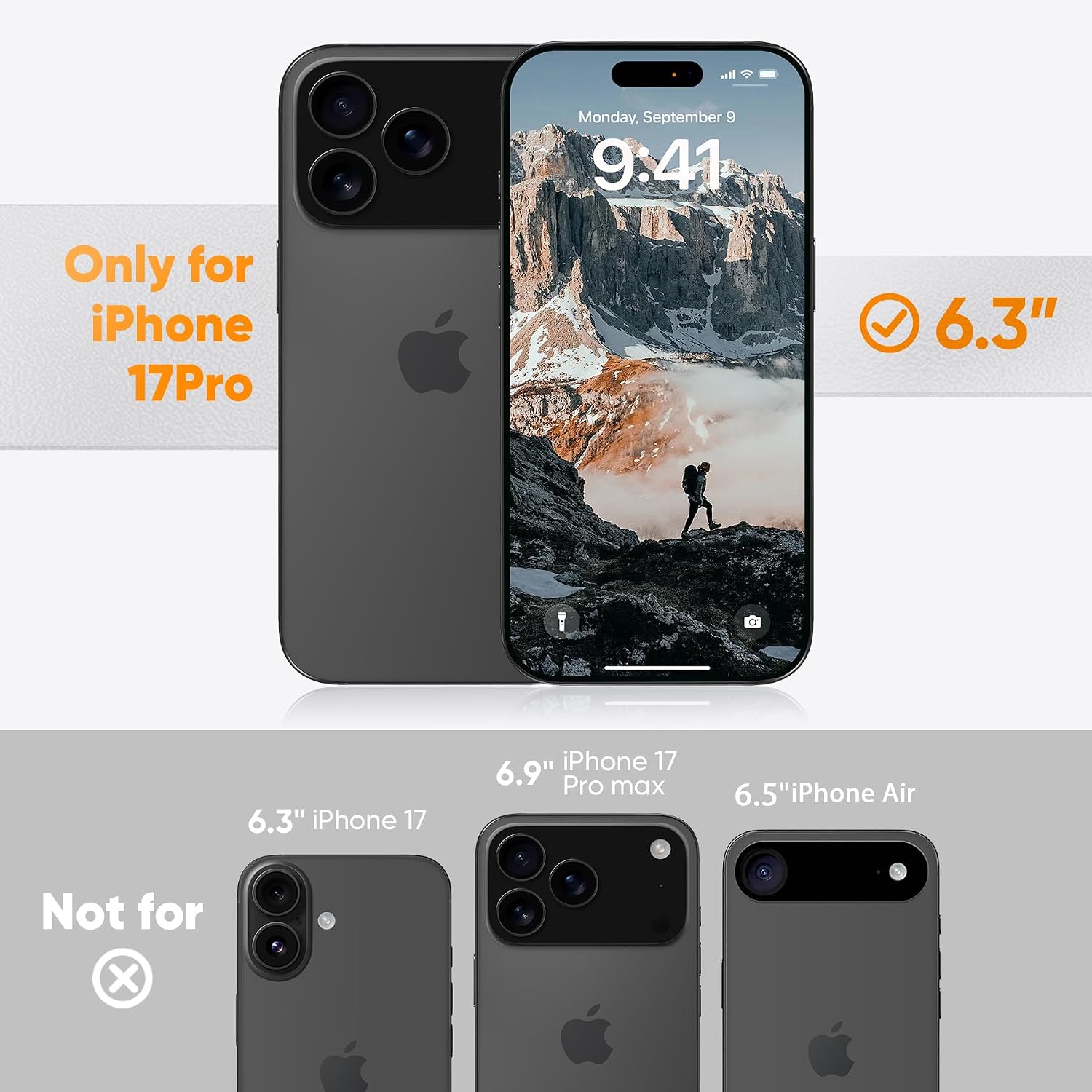 Detalle 2 de GOODVISH iPhone 17 Pro Hülle 6,3"