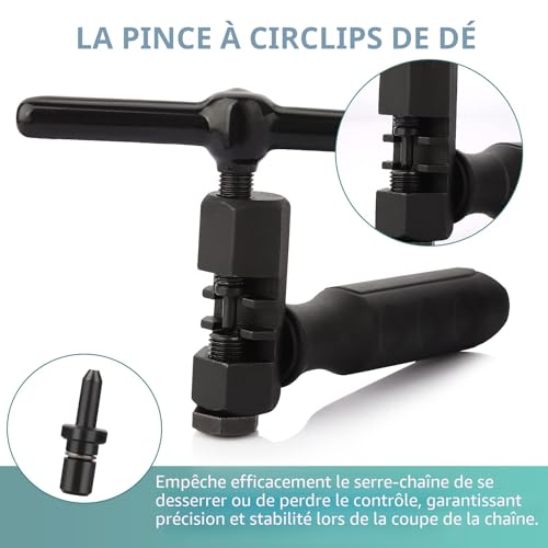 Detalle de Homord Dérive Chaîne Démonte Chaîne pour Vélo – 5 à 12 Vitesses, fiabilité professionnelle