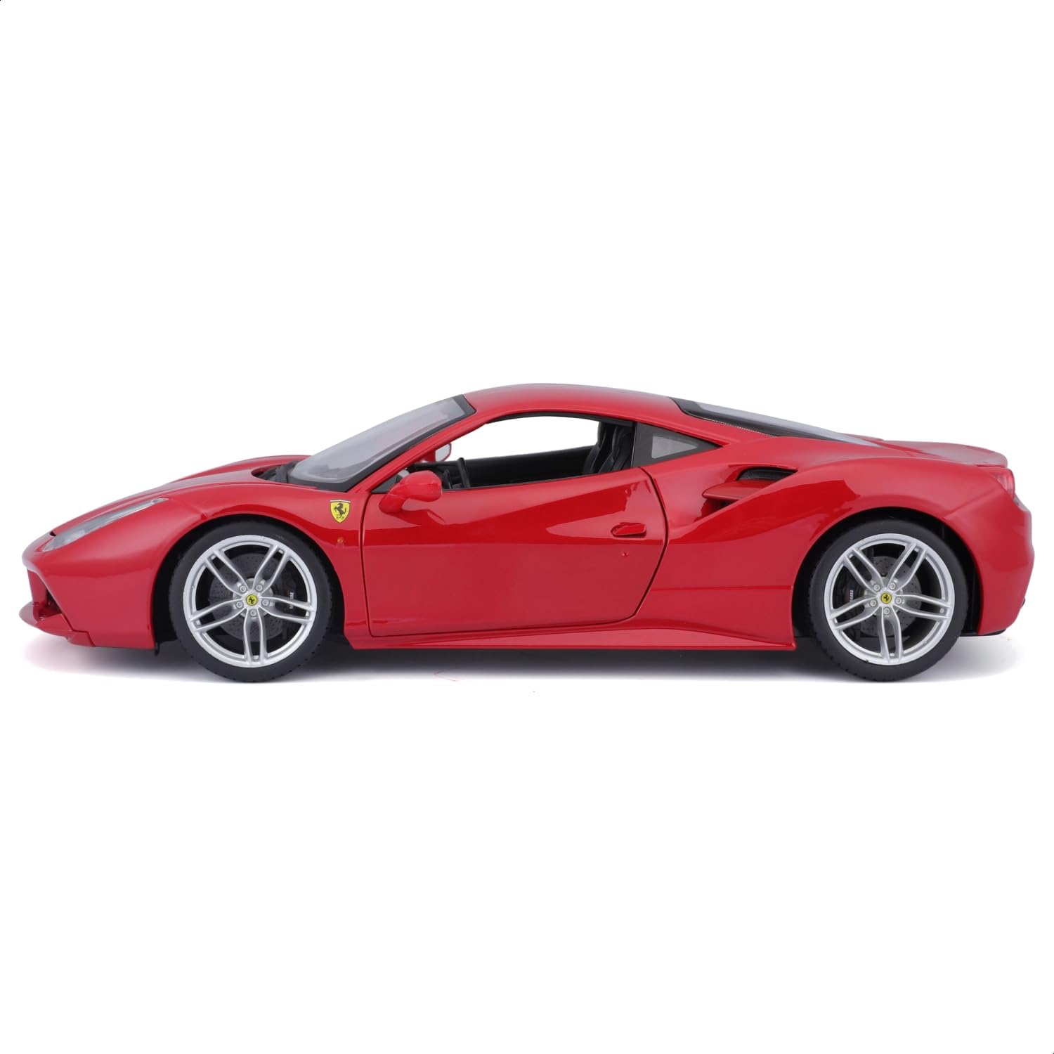 Detalle de Bburago Maisto – Ferrari 488 GTB Rouge 1/18, miniature métal moulé prête pour les passionnés