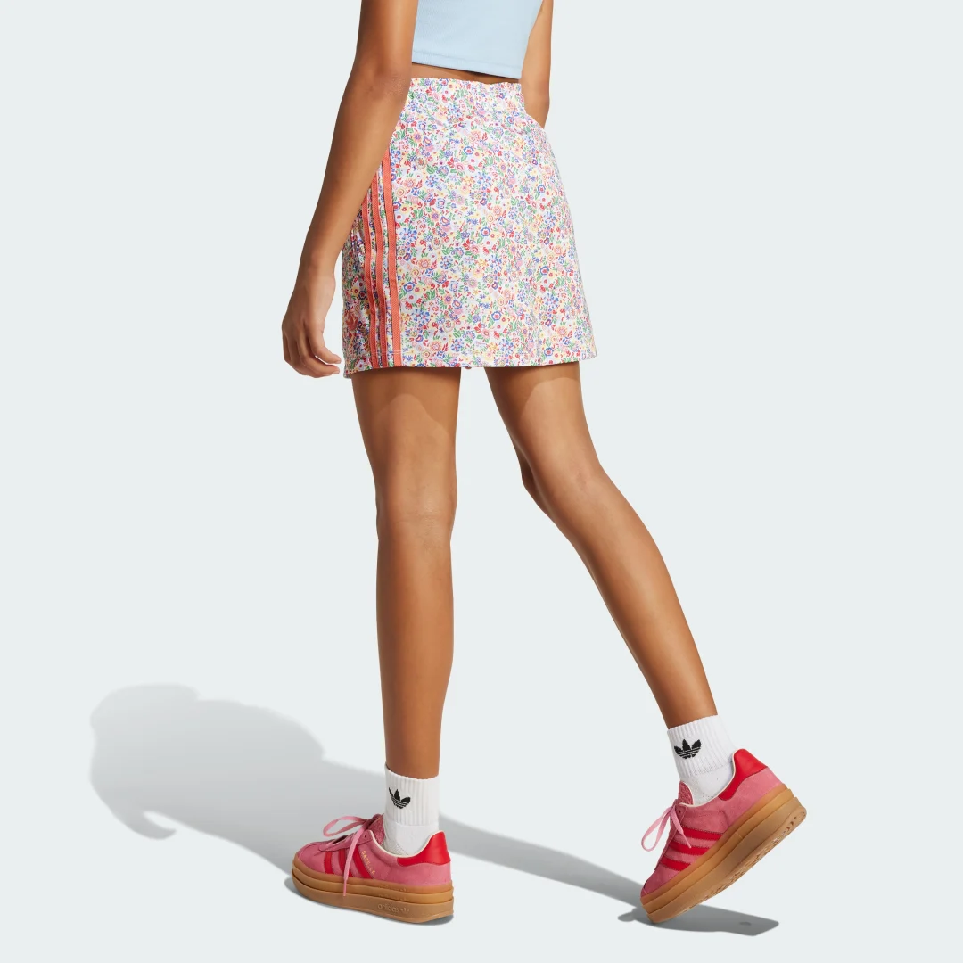 Thumbnail 1 de Falda adidas Originals x Liberty London (Adolescentes) en blanco