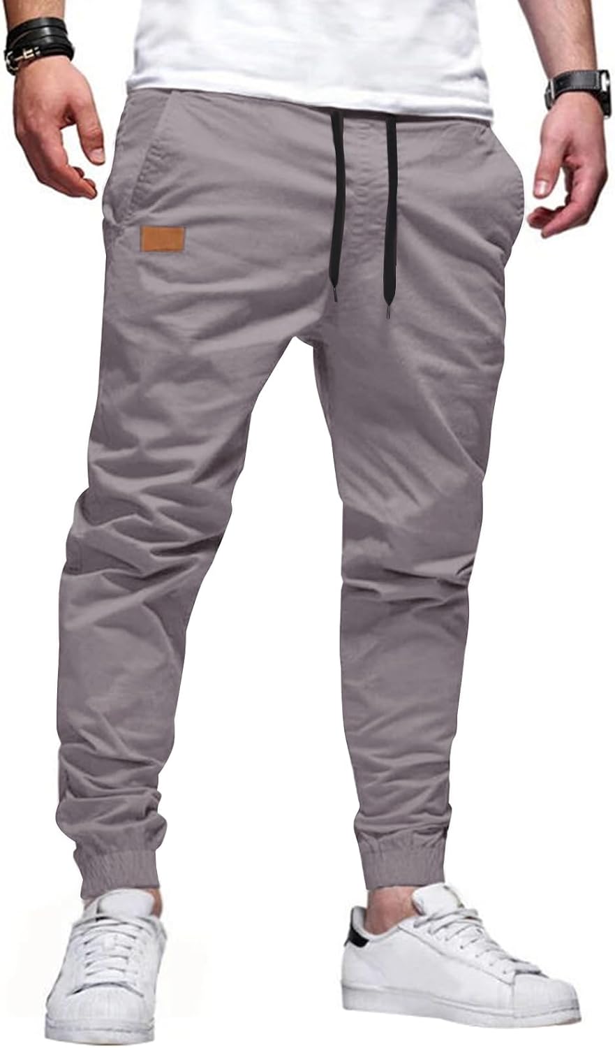 Detalle de JMIERR Cotton Drawstring Joggers 94% Cotton