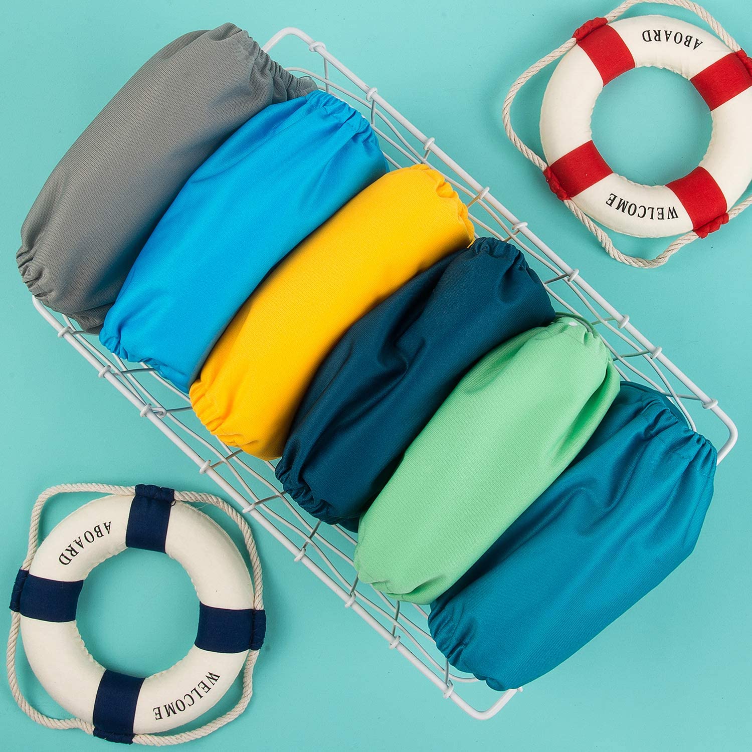 Thumbnail 6 de ALVABABY One-Size Cloth Diapers, 6 Pack with 12 Inserts, Adjustable and Washable