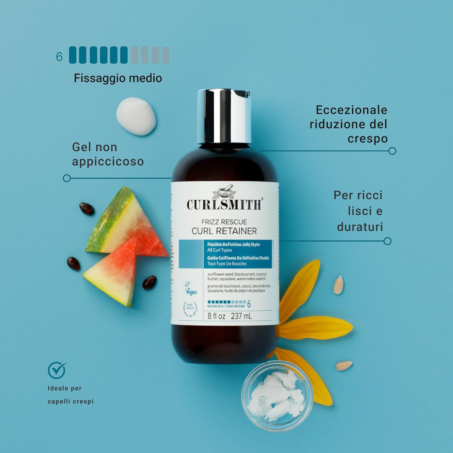 Detalle de Gel per ricci Curlsmith Frizz Rescue 8 oz