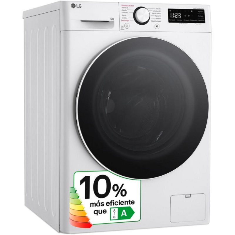 Thumbnail 1 de LG F4WR6010A0W: Lavadora de 10 kg con AI Direct Drive, TurboWash 360º y Steam