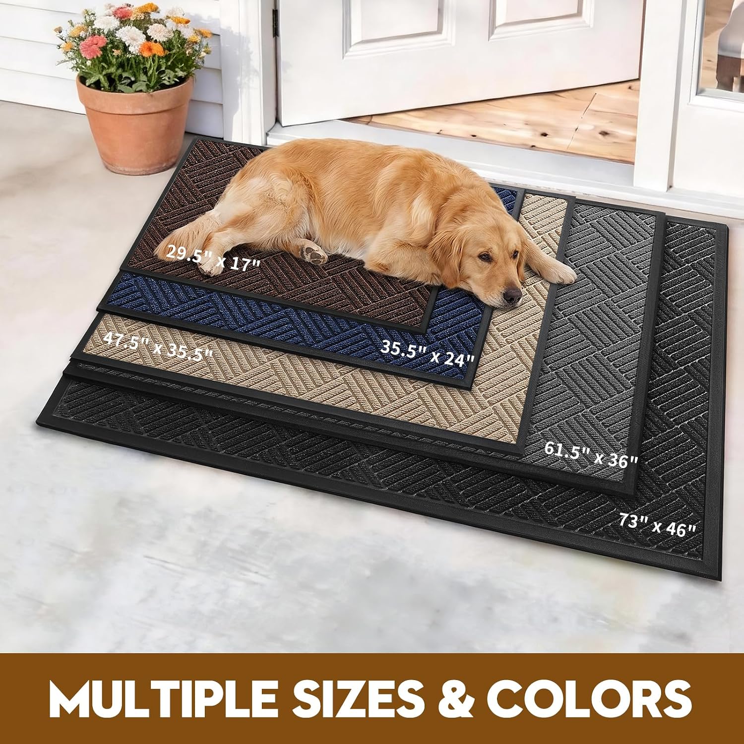 Detalle de WELDUN Front Door Mat 35.5"x24