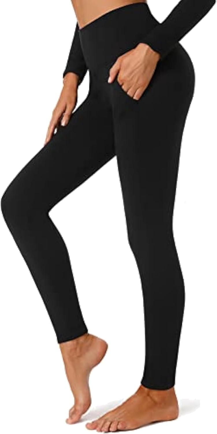 Detalle de we fleece Fleece-Lined High-Waisted Thermal Leggings for Women