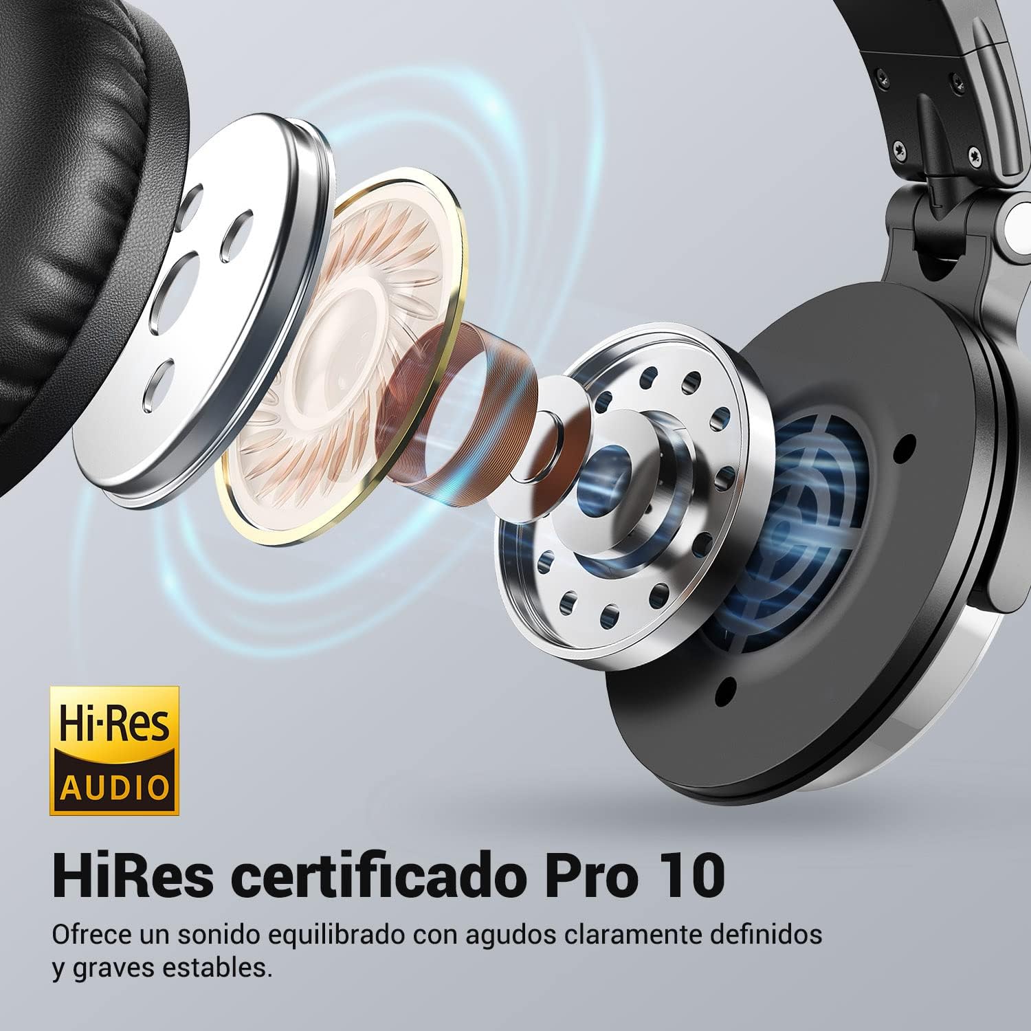 Detalle 2 de OneOdio Pro10 50mm Auriculares