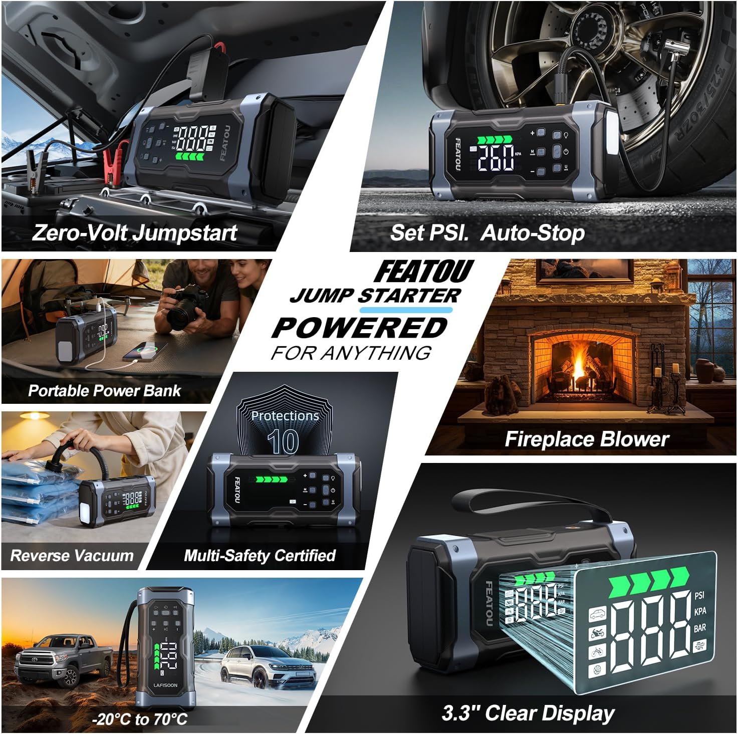 Thumbnail 5 de EV Car Essential 8000A Jump Starter