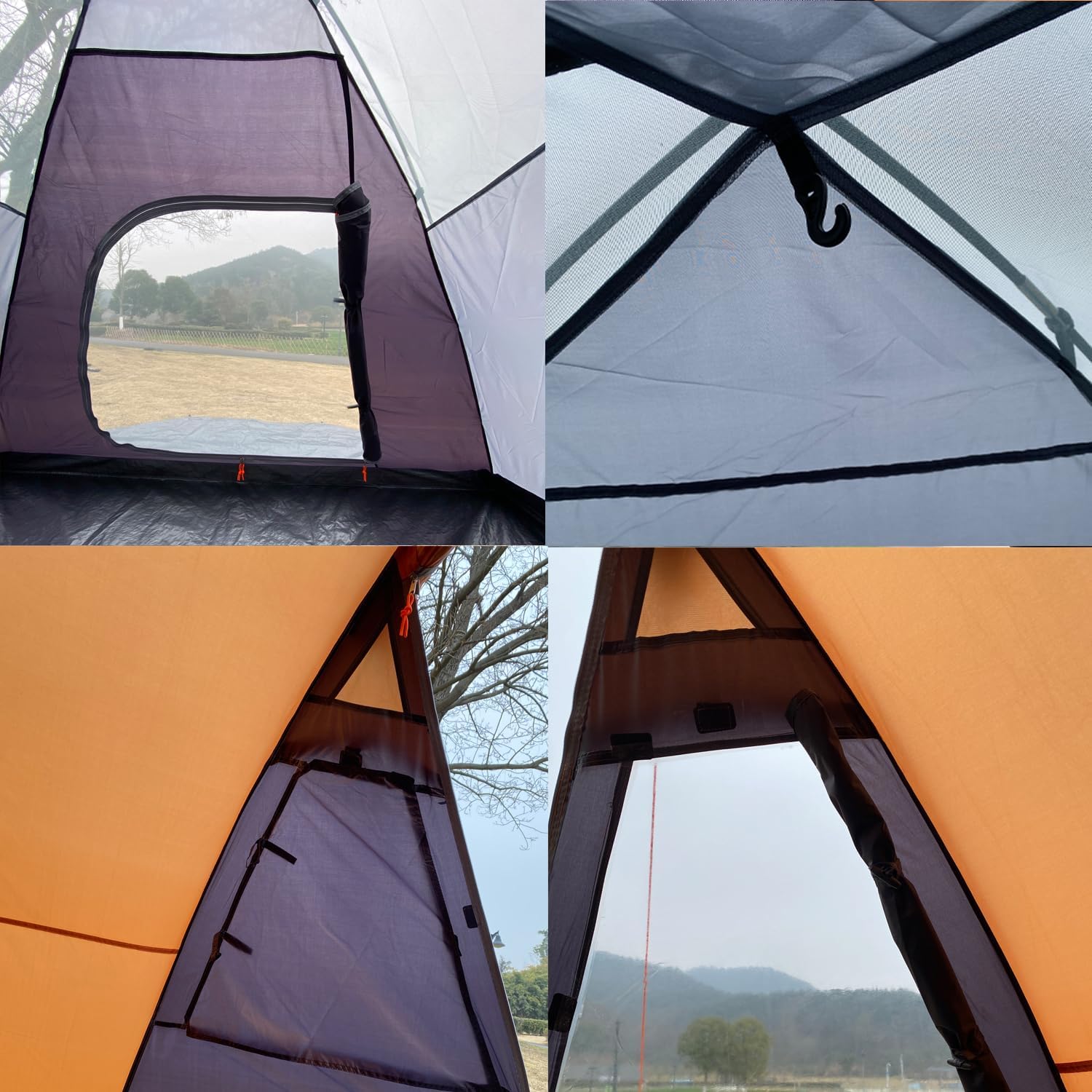 Thumbnail 5 de SAFACUS 3-4 Person Dome Tent: Double Layer, Full Waterproof, Easy Setup for Outdoors