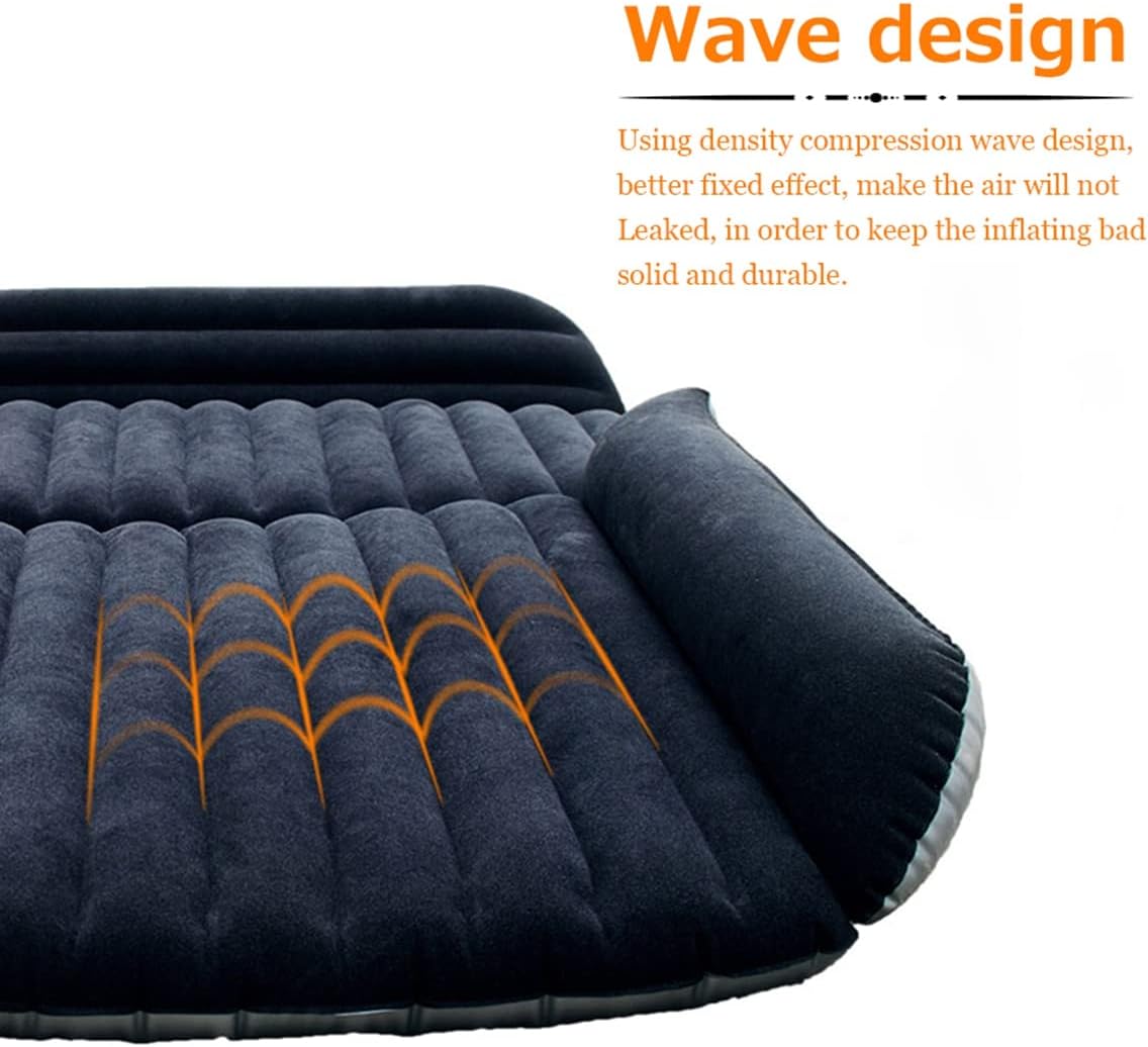 Detalle de HAOYAO Materassino Gonfiabile per Auto: Letto ad Aria 180x128x12 cm per SUV, dividibile in divano