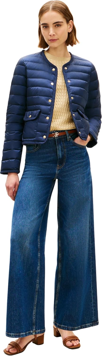 Detalle de Tommy Hilfiger Feminine Lw Down Jacket – doudoune femme en duvet (lot de 1)