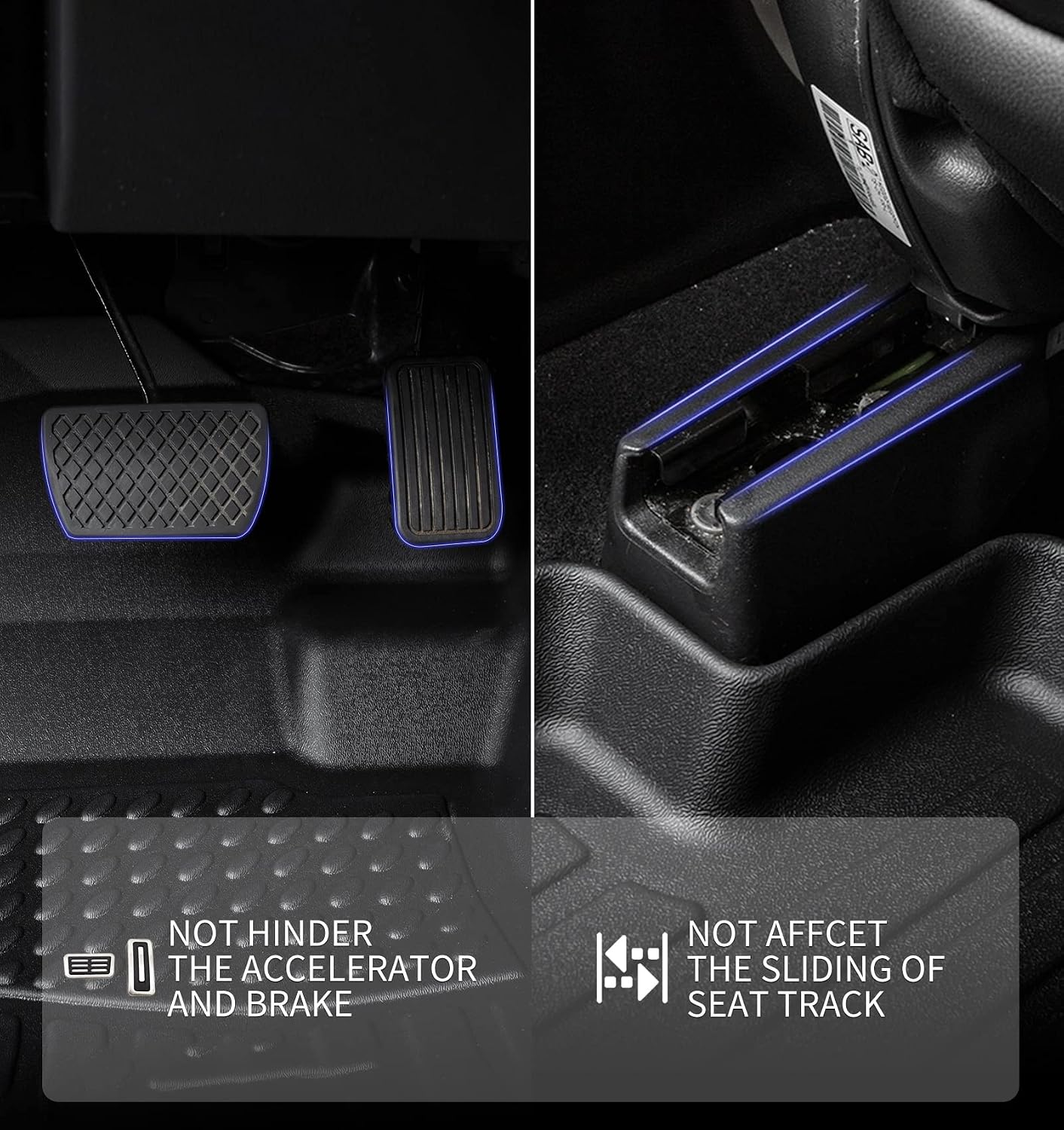 Detalle 2 de KELCSEECS Floor Mats for Nissan Pathfinder, TPE