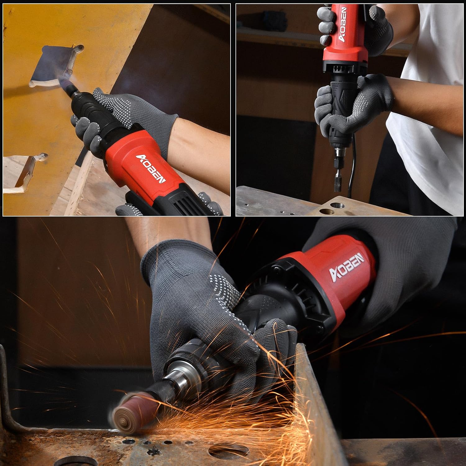 Thumbnail 6 de AOBEN AT3504X Power Electric Die Grinder, 28,000 RPM, 1/4-Inch Collet