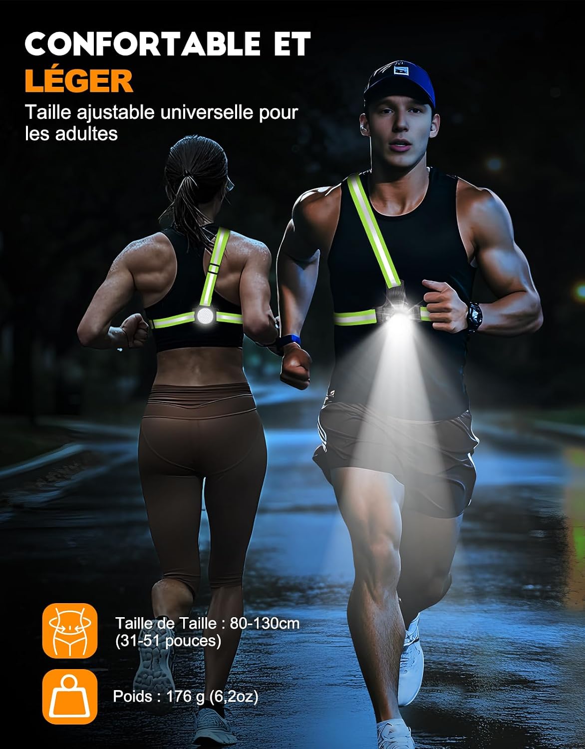 Thumbnail 5 de ISEYOU Lampe Course à Pied 500 lumens