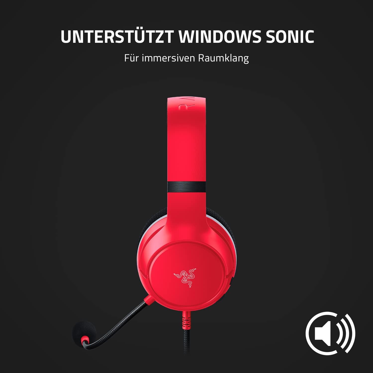 Detalle 2 de Razer Kaira X – kabelgebundene Gaming Kopfhörer für Xbox Series X|S (Rot)