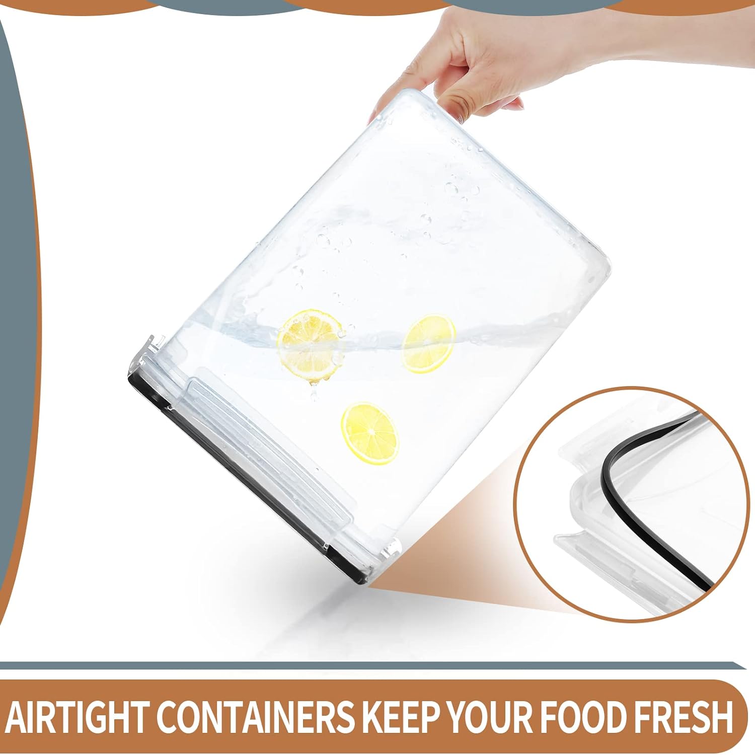 Detalle 2 de PRAKI food storage containers 5.2L