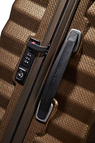 Detalle de Samsonite Lite-Shock Spinner XL 81 cm – 124 L, Marron (Sable) | Léger et résistant