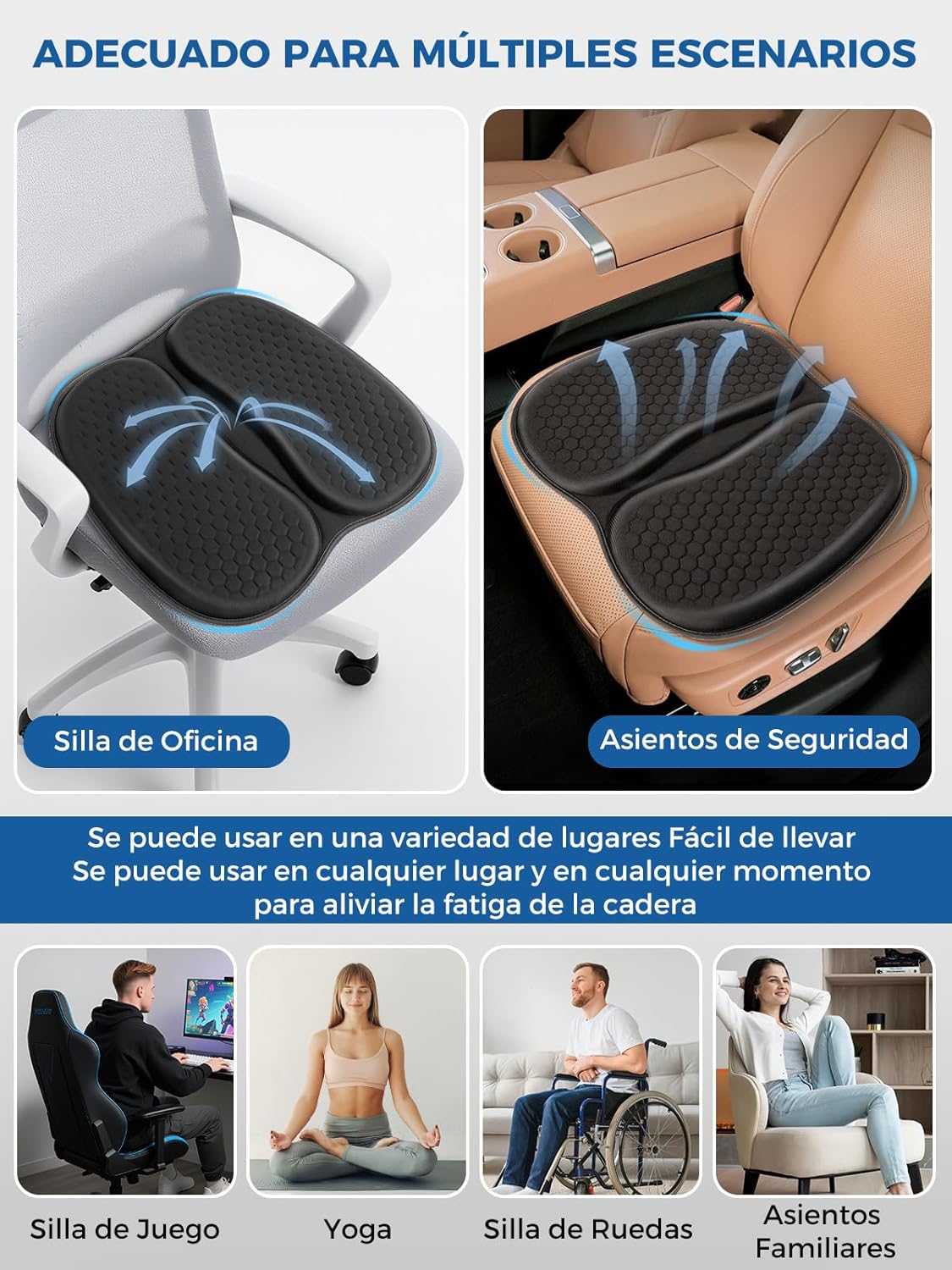 Thumbnail 4 de Cojín de Gel para Silla Oficina