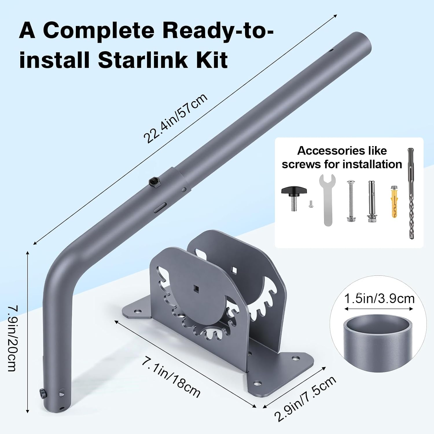 Detalle 2 de Starlink Mount with 30-Inch Extension