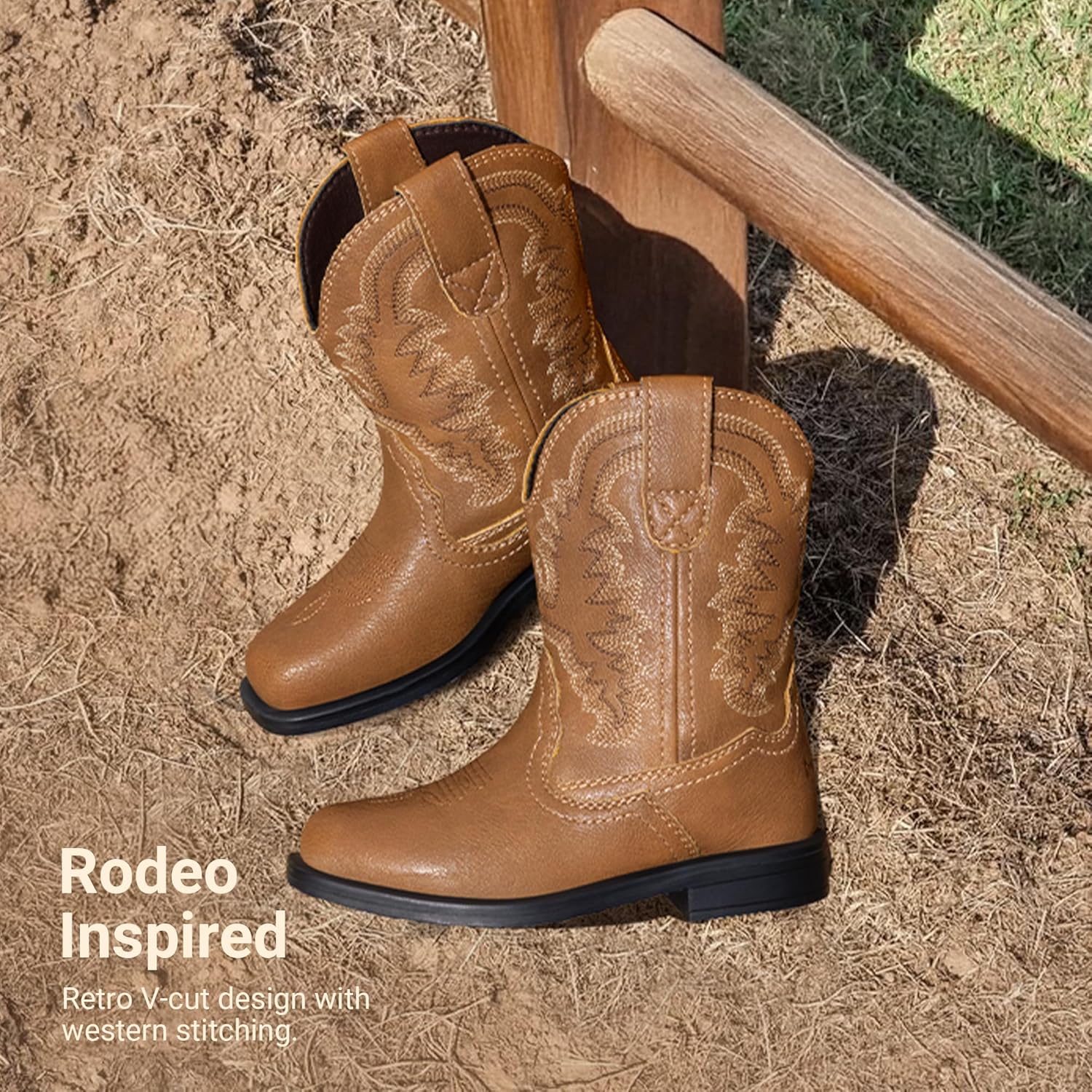 Thumbnail 6 de DREAM PAIRS Cowboy Boots Toddler 1 Emoji 📦