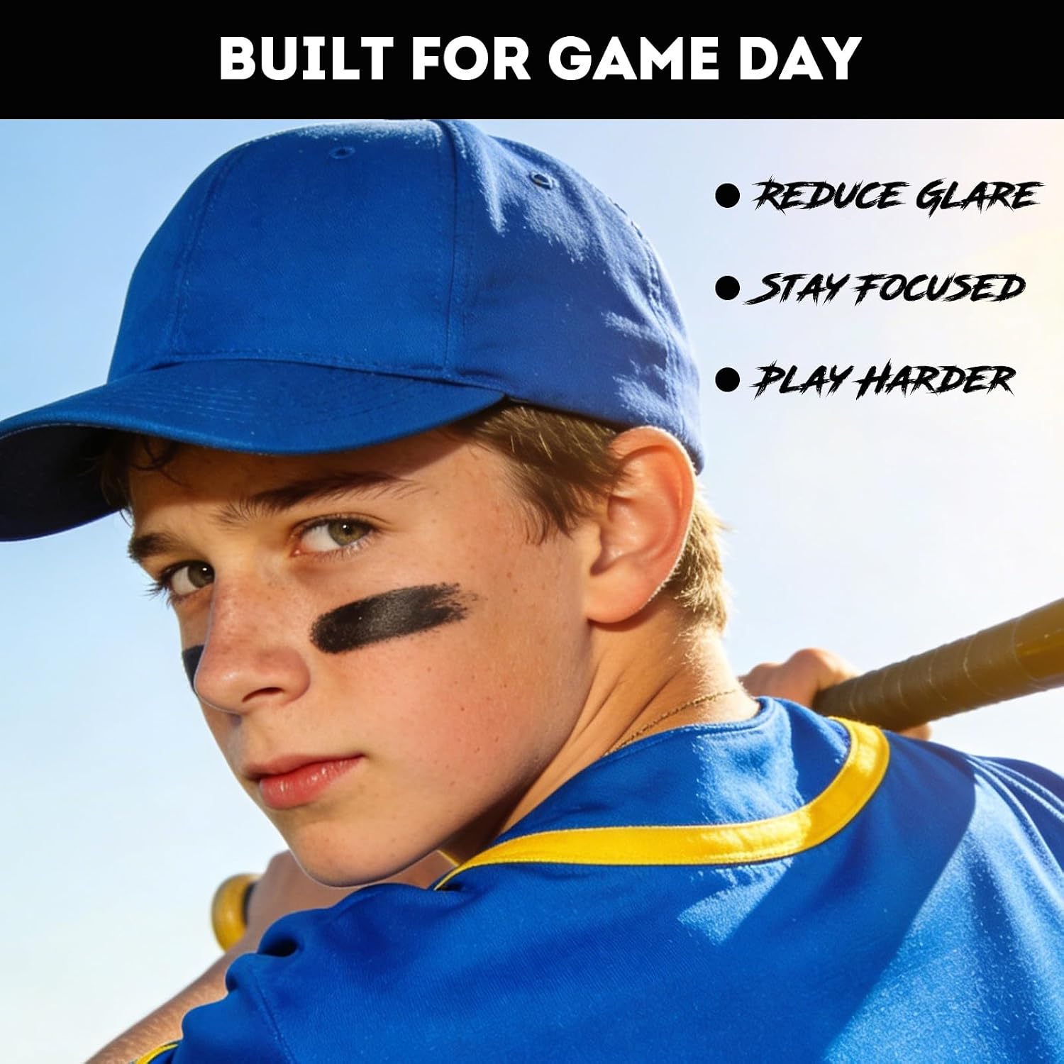Detalle de Warmify 20-Pack Eye Black Sticks for Sports, Anti-Glare, Sweat-Resistant