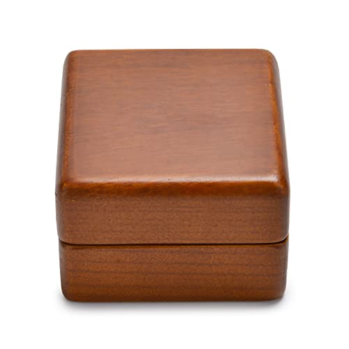 Thumbnail 6 de Caja de alianzas Oirlv de madera de nogal vintage para San Valentín (blanco crema)