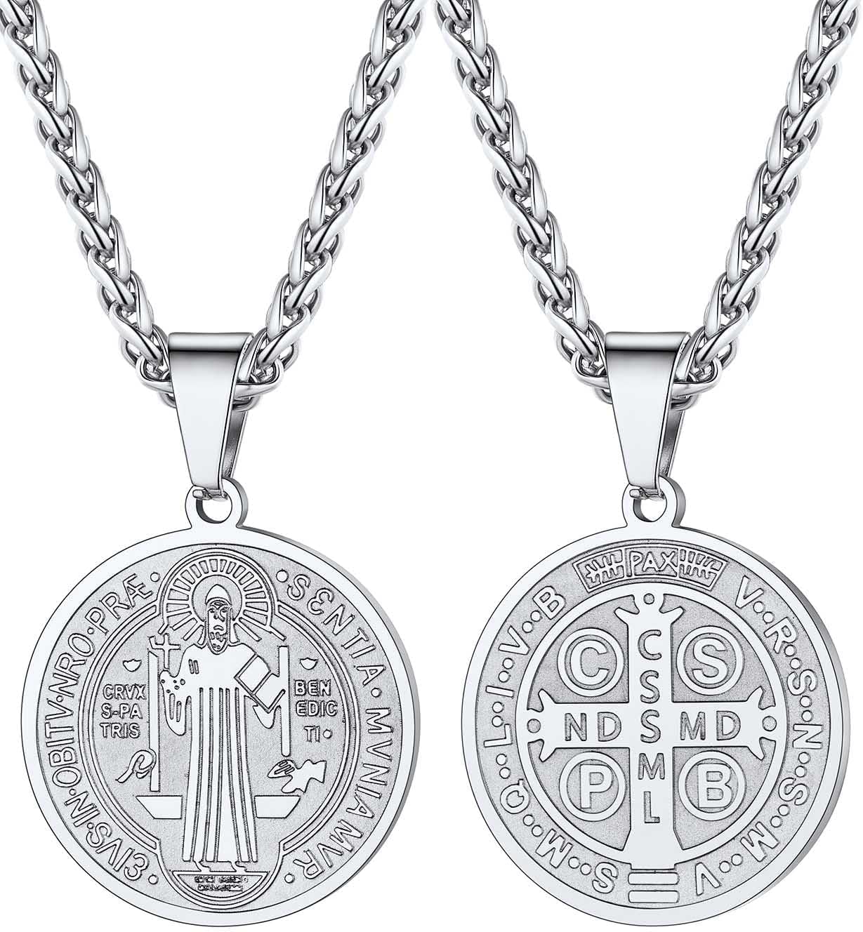 Detalle de U7 Collana San Benito in Acciaio Inox