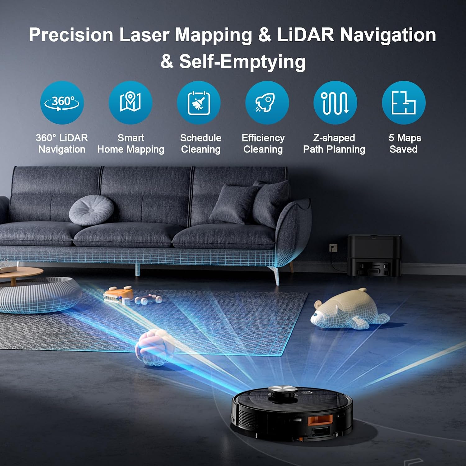Detalle 2 de Robot Vacuum and Mop D13S MAX