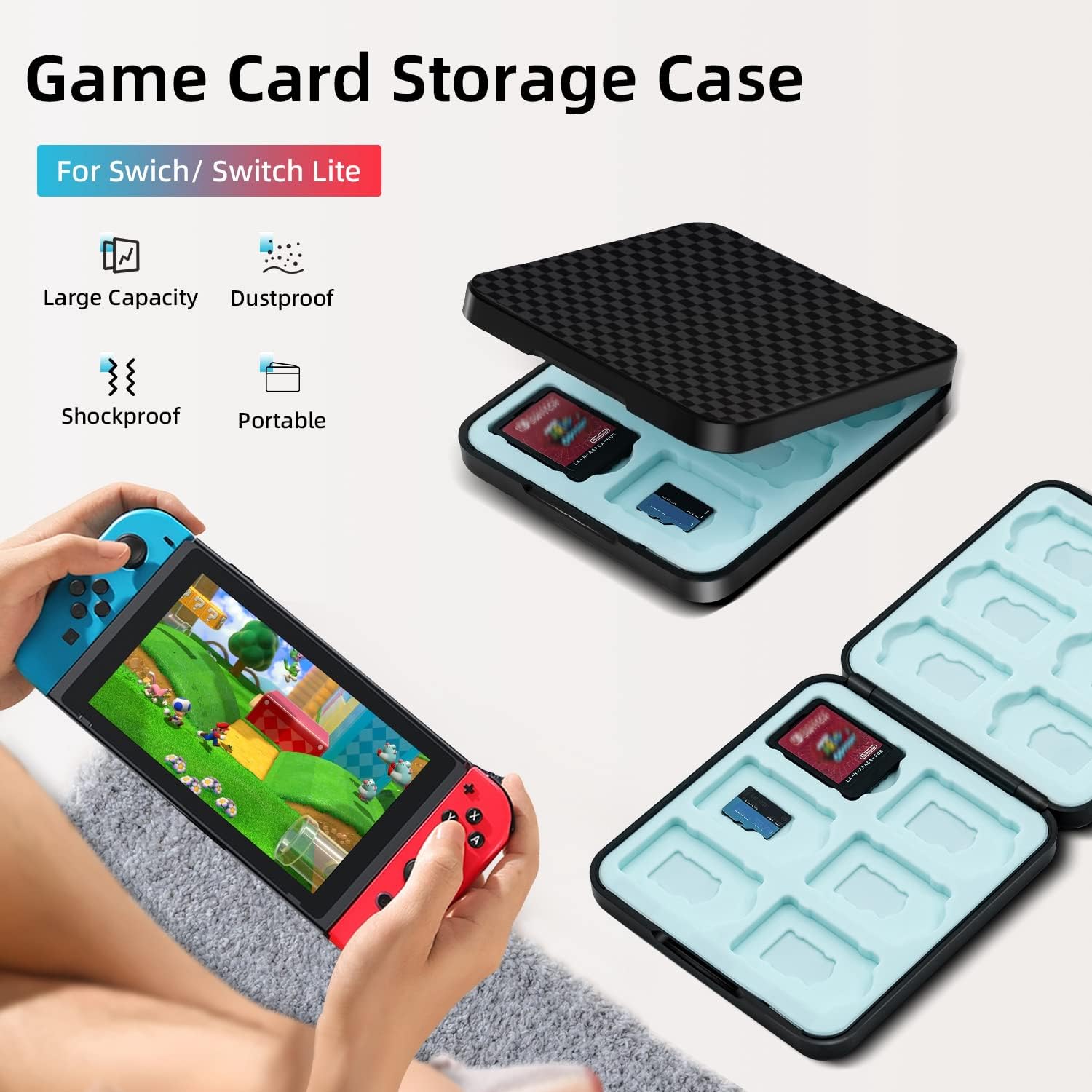 Thumbnail 1 de Mcbazel Spiele-Aufbewahrungsbox für Switch mit 12 Karten