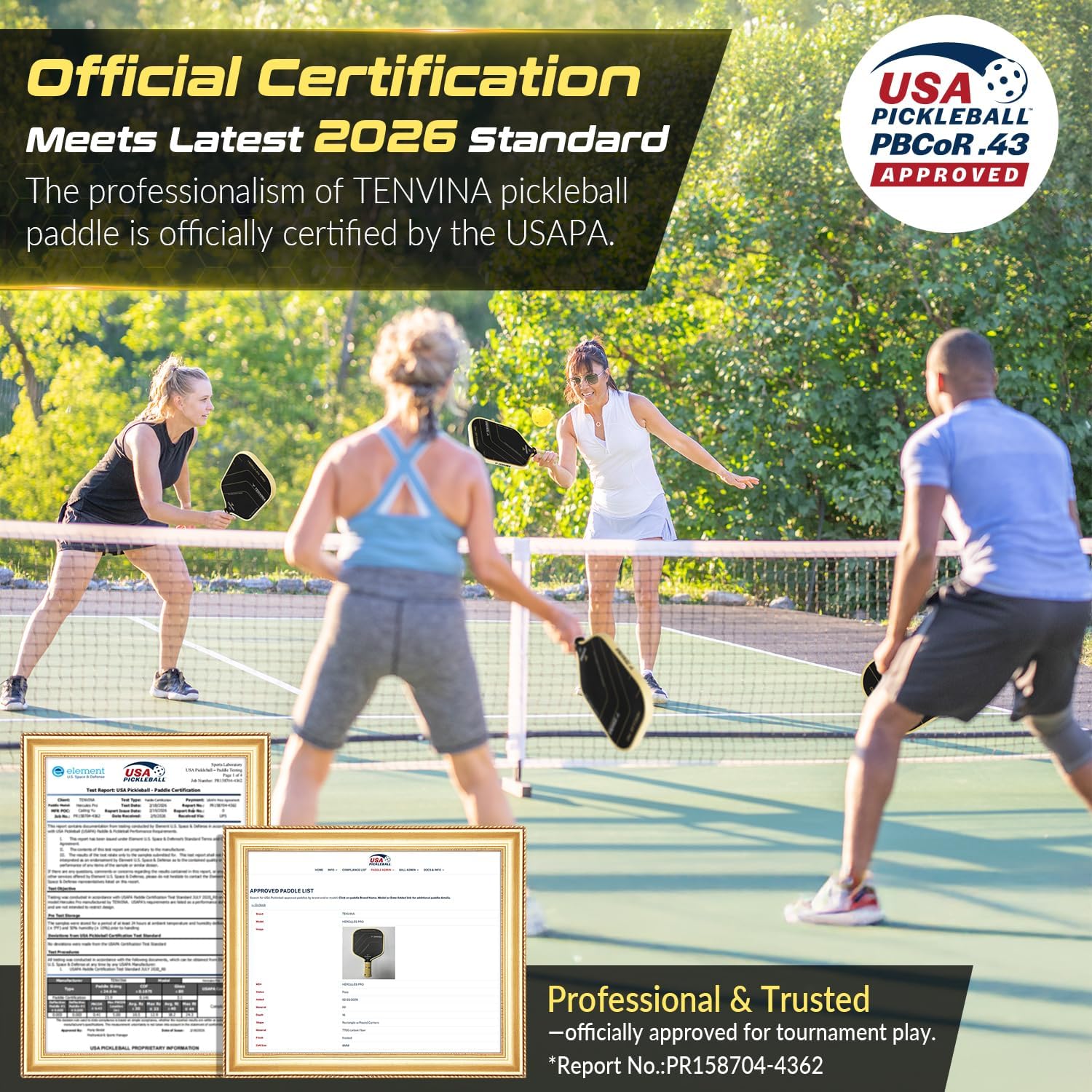 Thumbnail 6 de TENVINA Pickleball Paddle T700SC Carbon Fiber