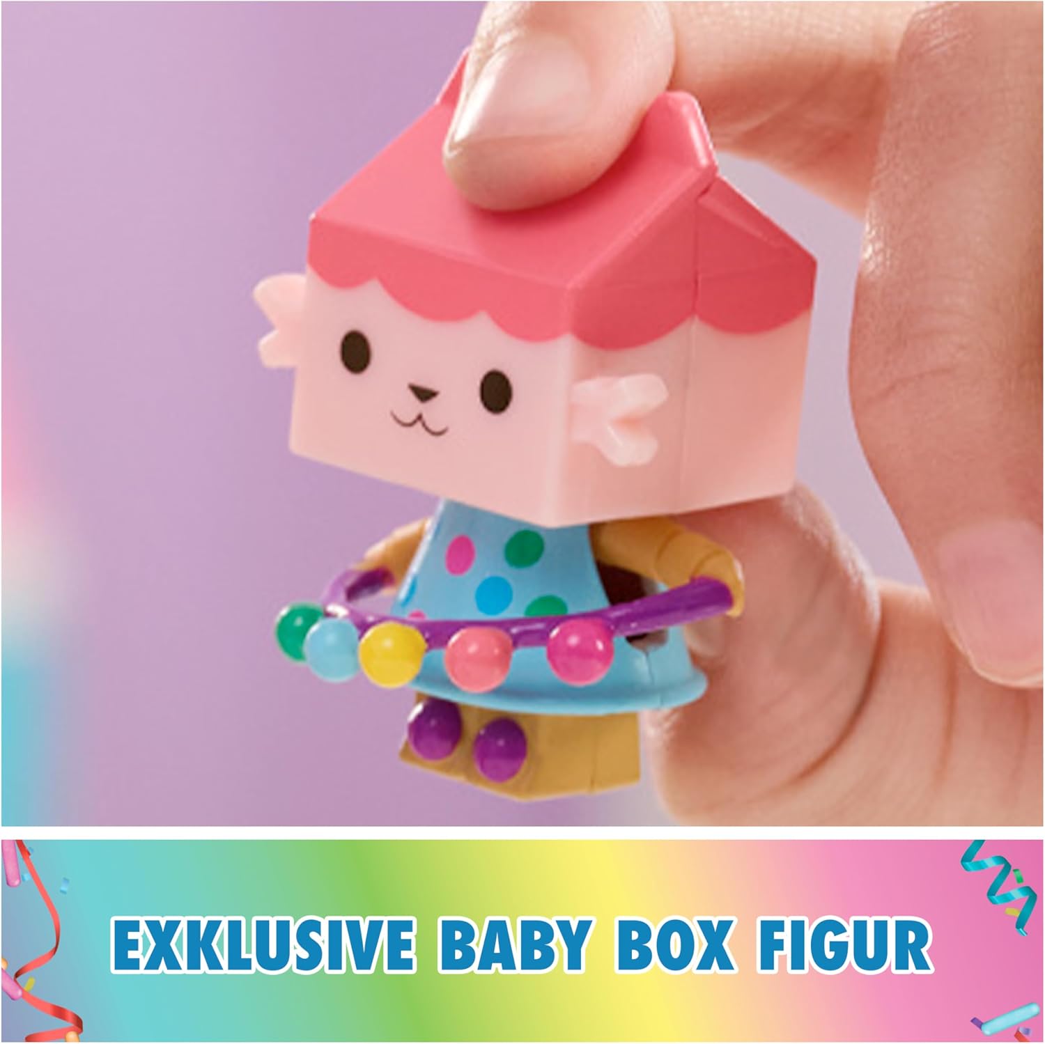 Detalle de DREAMWORKS Gabby’s Dollhouse Bobble Kitty Möbel-Pack von Baby Box – Katzenfigur mit Puppenhausmöbeln & Zubehör ab 3 Jahren