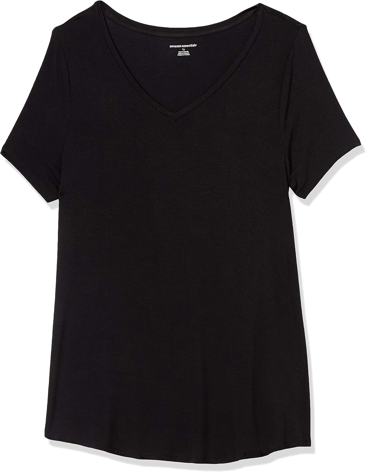 Thumbnail 6 de Amazon Essentials Women's Relaxed-Fit Short-Sleeved V-Neck Tunic (Plus Size) with Ecovero Viscose Blend