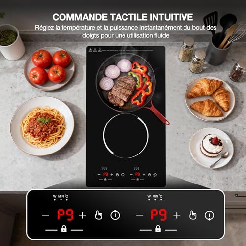 Thumbnail 4 de GTKZW Plaque Induction 2 Feux 3000W – Domino 30 cm