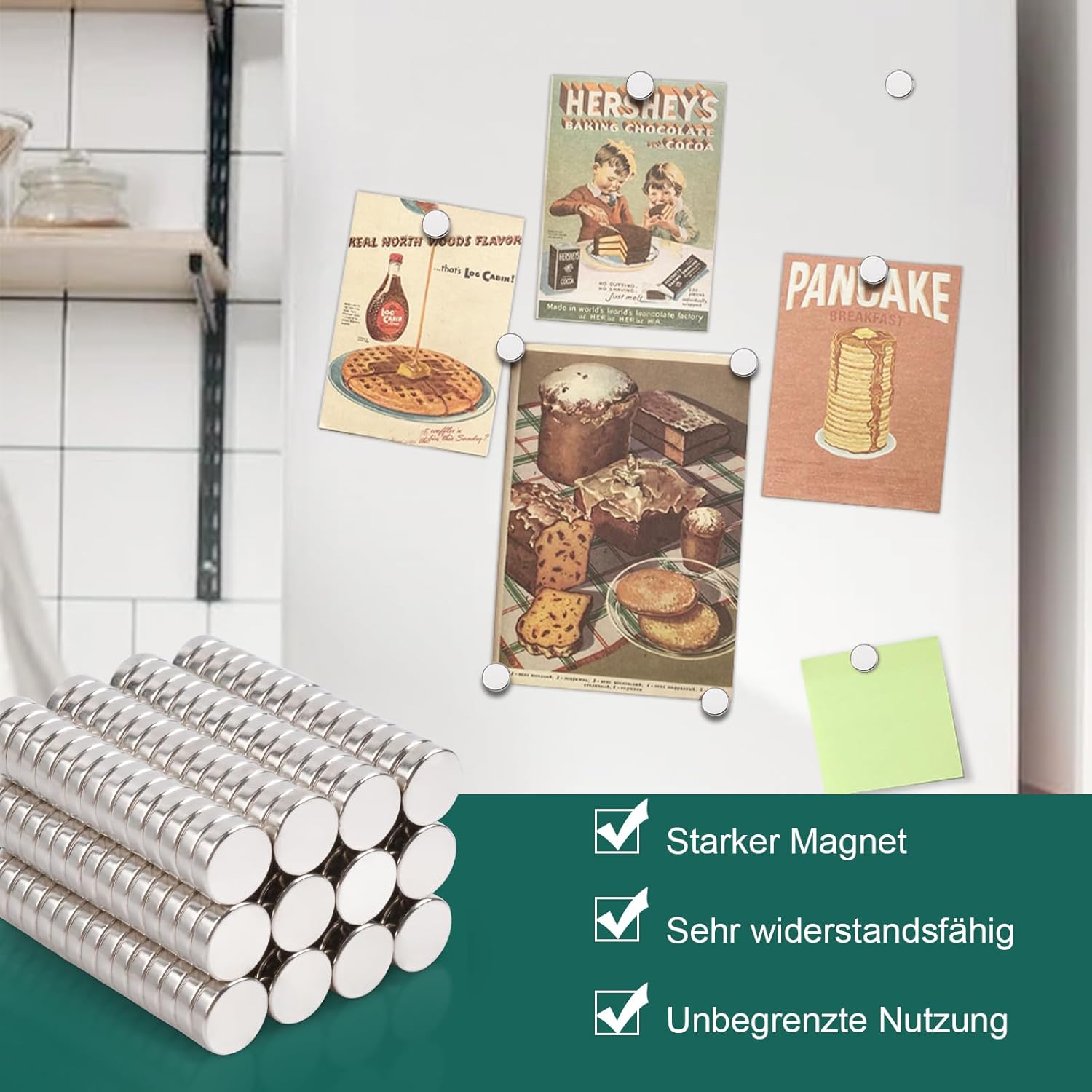 Thumbnail 4 de FPMYB Neodym-Magnete 10×3 mm, 60 Stück 🧲